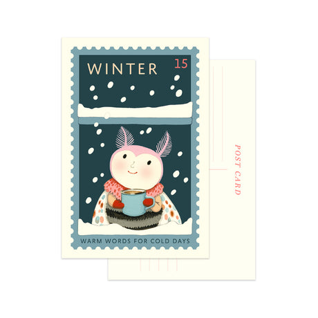 Winter Cozy Watch Post Card