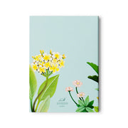 Light Blue Floral Notepad Featuring hand painted Plumeria flowers by JooJoo Paper