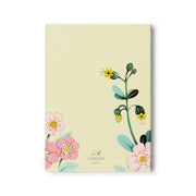 Yellow Floral Notepad by JooJoo Paper