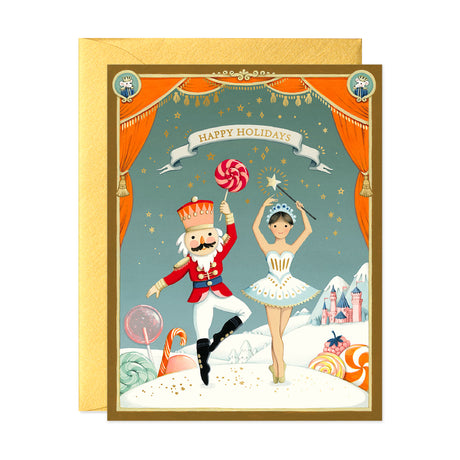 Nutcracker Illustrated Greeting Card by JooJoo Paper