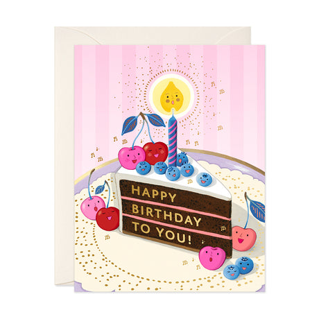 Berry Serenade Birthday Greeting Card