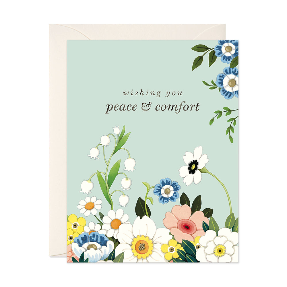 Serenity in Bloom Greeting Card
