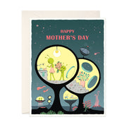 Happy Mother's Day Aliens Greeting Card by JooJoo Paper