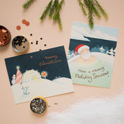 Hand Illustrated Holiday Greeting Cards by Afsaneh Tajvidi of JooJoo Paper