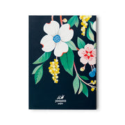 Navy Floral Notepad with tear-off sheets