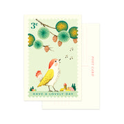 Singing Bird Post Card by JooJoo Paper with Have a lovely day message