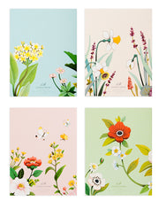 Hand-Painted floral Thank you cards by Afsaneh Tajvidi of JooJoo Paper