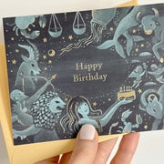 Zodiac signs Greeting Card by JooJoo Paper